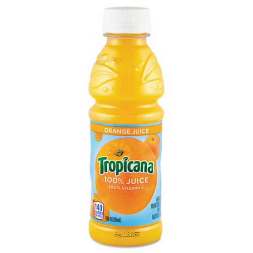 Tropicana进口代理批发 Tropicana QKR55154 100% 橙汁，10 盎司瓶装，24 瓶/箱