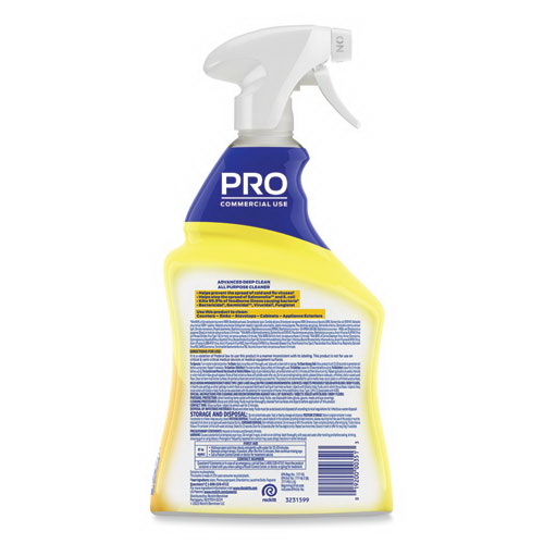 酷牌库|商品详情-Professional Lysol进口代理批发 专业 Lysol RAC00351EA 高级深层清洁多用途清洁剂，柠檬微风，32 盎司扳机喷雾瓶