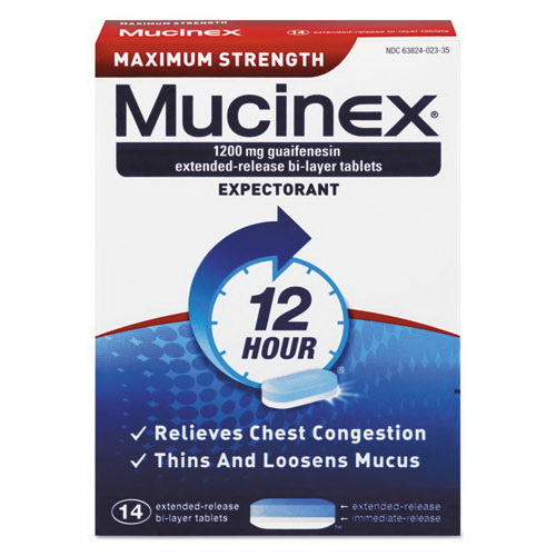 酷牌库|商品详情-Mucinex进口代理批发 Mucinex RAC02314 最大强度祛痰剂，14 片/盒