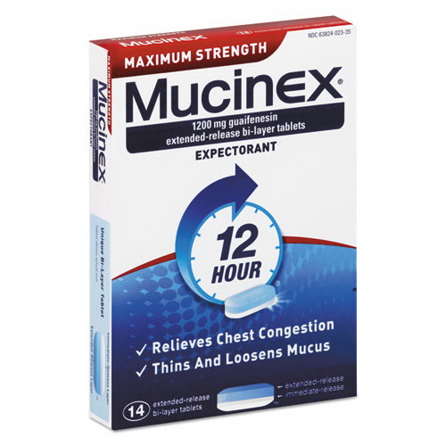 酷牌库|商品详情-Mucinex进口代理批发 Mucinex RAC02314 最大强度祛痰剂，14 片/盒