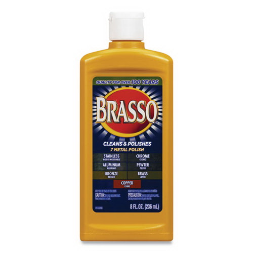 Brasso进口代理批发 Brasso RAC89334 金属表面抛光剂，8 盎司瓶