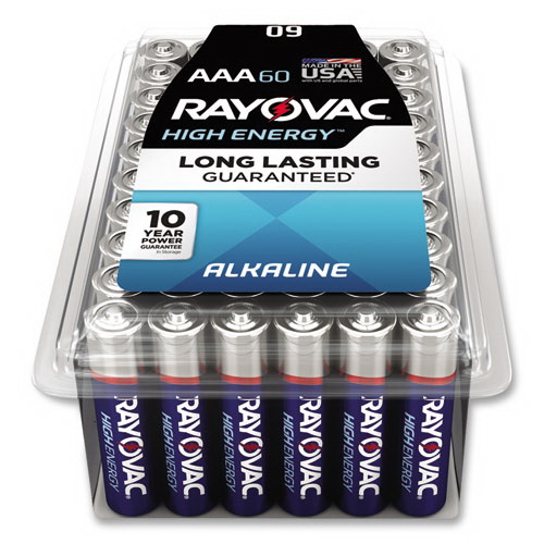 Rayovac进口代理批发 Rayovac RAY82460PPK 碱性 AAA 电池，60 节/包