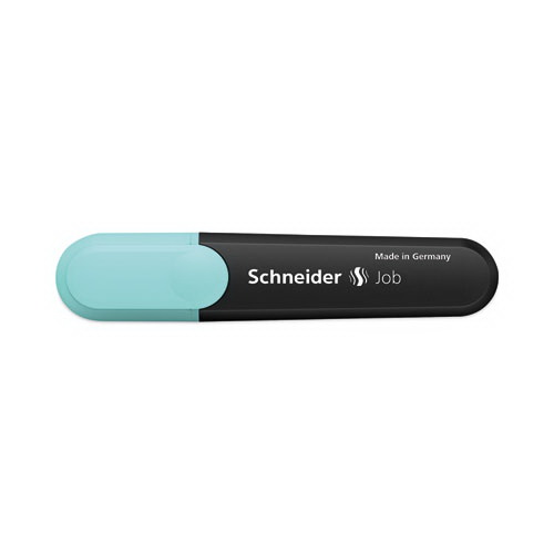 酷牌库|商品详情-Schneider进口代理批发 Schneider RED115097 Job Pastel 荧光笔，凿尖（1 毫米/5 毫米），多种墨水颜色，黑色/多种桶色，6 支/包