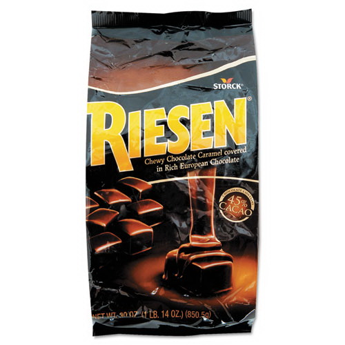 酷牌库|商品详情-Riesen进口代理批发 Riesen RSN398052 巧克力焦糖糖果，30 盎司袋装