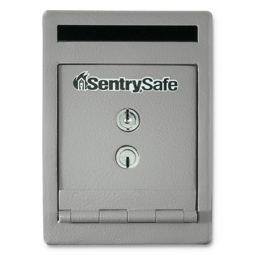 酷牌库|商品详情-SentrySafe进口代理批发 SentrySafe SENUC025K UC025K 保险箱，0.23 立方英尺，6 x 12.3 x 8.5，银色