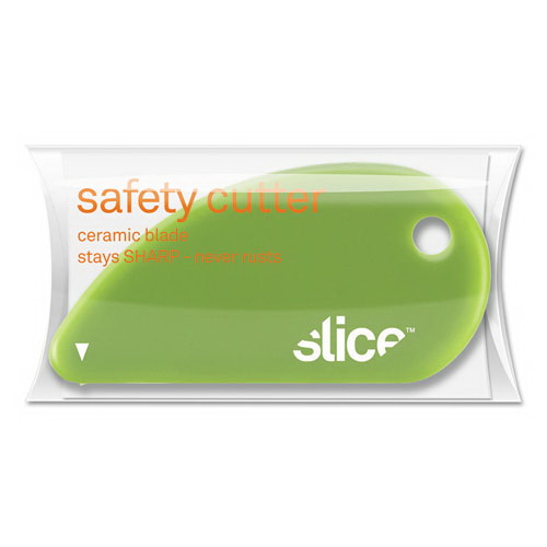 酷牌库|商品详情-slice进口代理批发 slice SLI00200 安全刀具，固定式，不可更换微型安全刀片，0.1 英寸陶瓷刀片，2.4 英寸塑料手柄，绿色