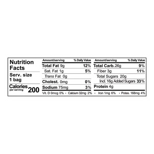 酷牌库|商品详情-Sahale Snacks进口代理批发 Sahale Snacks SMU900022 釉面混合物，经典水果坚果，1.5 盎司，18 个/箱