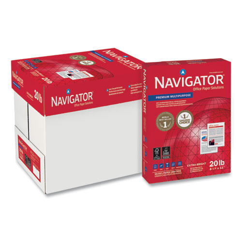 酷牌库|商品详情-Navigator进口代理批发 Navigator SNANMP115R 优质多用途复印纸，97 亮度，20 磅证券纸，8.5 x 11，白色，500 张/令，5 令/箱