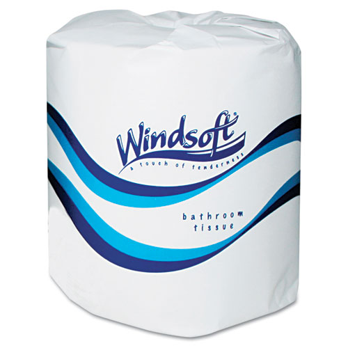 酷牌库|商品详情-Windsoft进口代理批发 Windsoft WIN2400 卫生纸，化粪池安全，独立包装卷，2 层，白色，400 张/卷，24 卷/箱