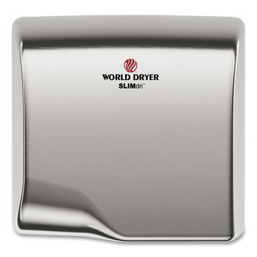 WORLD DRYER进口代理批发 WORLD DRYER WRLL973A SLIMdri 干手器，110-240 V，13.87 x 13 x 7，拉丝不锈钢