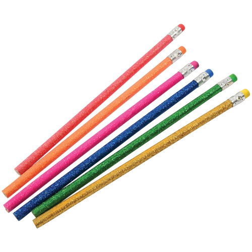 US Toy Company KA261 Glitter Pencils - Pack of 12