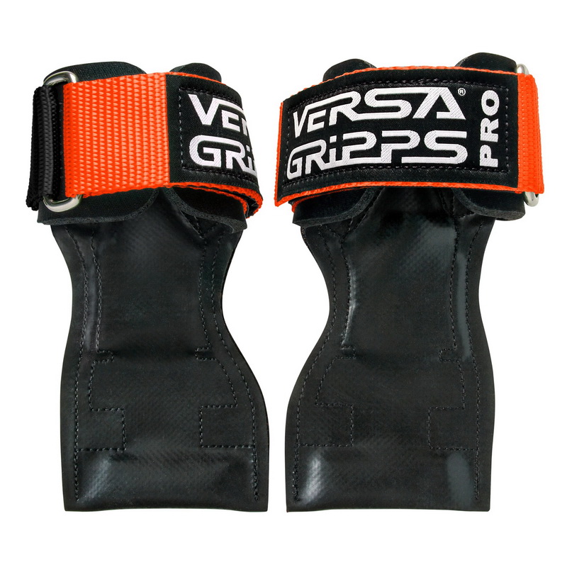 酷牌库|商品详情-Versa Gripps Pro进口代理批发，美国制造，用于举重替代品的腕带，最佳训练配件，霓虹橙色黑色