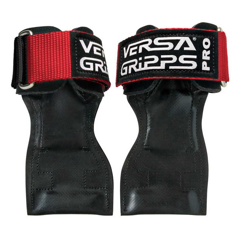 酷牌库|商品详情-Versa Gripps Pro进口代理批发，美国制造，用于举重替代品的腕带，最佳训练配件，皇家红/黑色