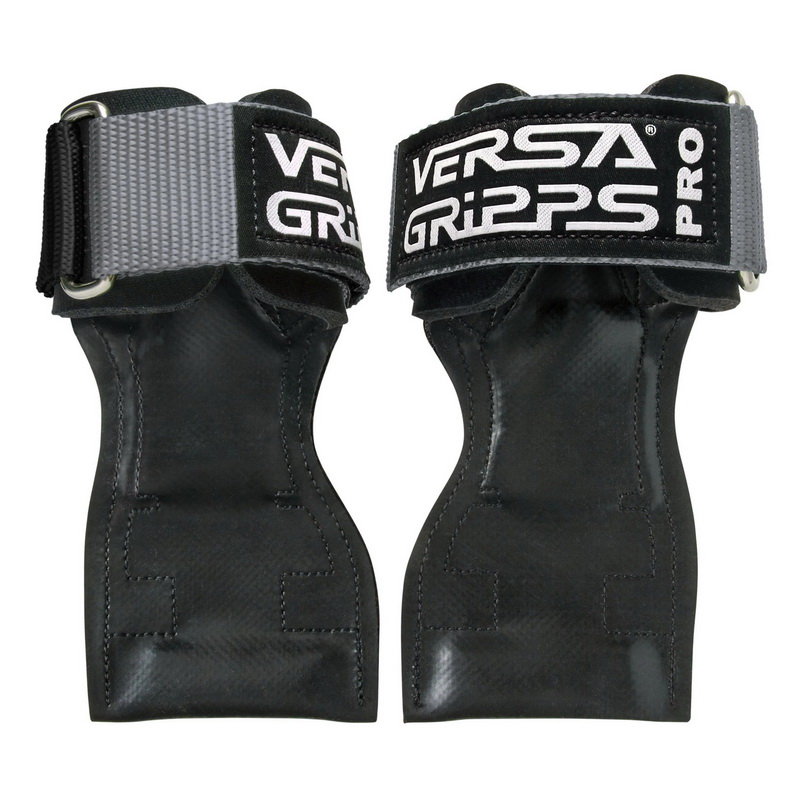 酷牌库|商品详情-Versa Gripps Pro进口代理批发，美国制造，用于举重替代品的腕带，最佳训练配件，银/黑