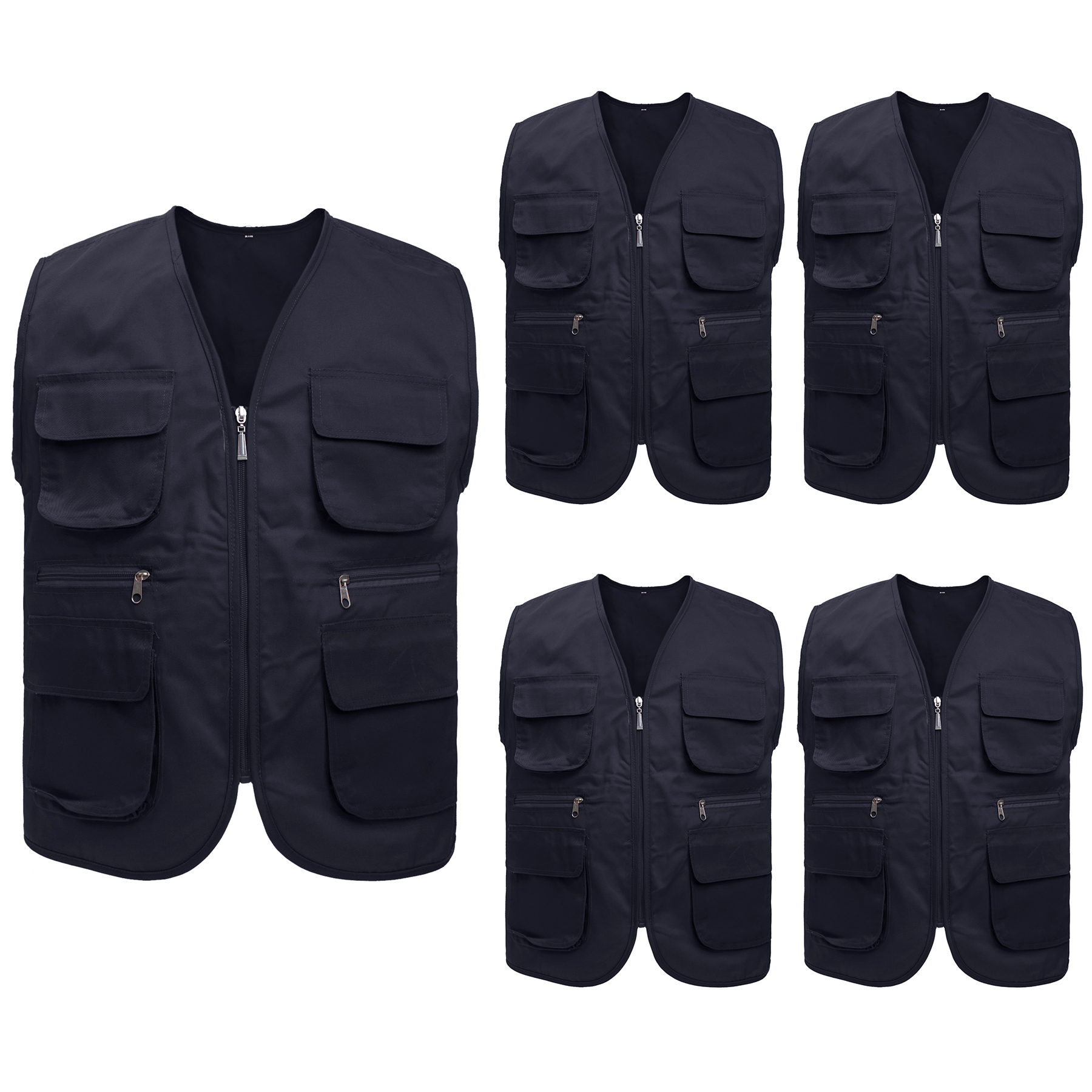 TOPTIE Waiter Uniform Unisex Button Vest For Supermarket Clerk &  Volunteer-Black-US Size 3XL : : Clothing, Shoes & Accessories