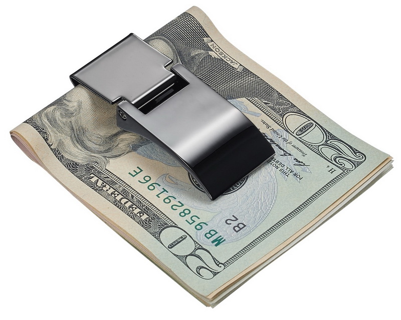 Personalized Visol Dante Crystal Inlaid Money Clip with Free Engraving 