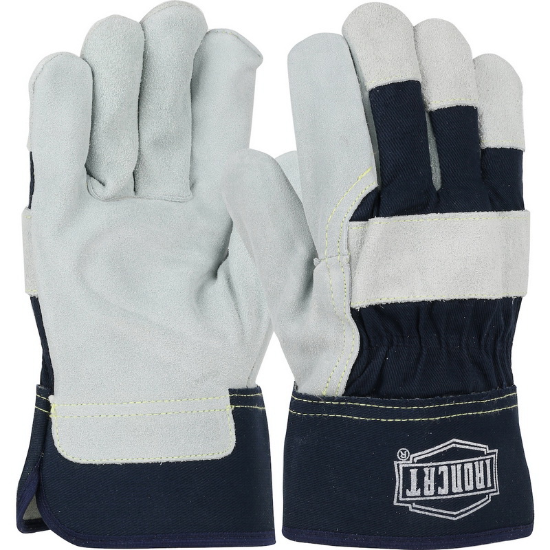 PIP 8800-XL Premium Leather-Palm Work Gloves, safety cuffs; size