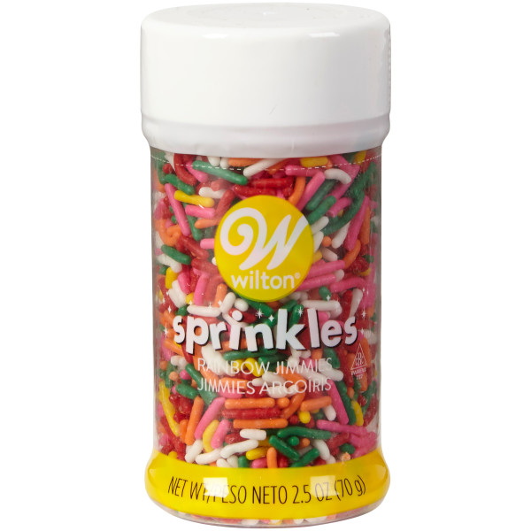 Wilton进口代理批发 Wilton 710-5341 Rainbow Jimmies Sprinkles，2.5 盎司