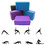 Muka 24 Pack Yoga Blocks Wholesale, 9x6x4 Inch High Density EVA Foam Yoga Block - Purple