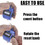 TOPTIE 2PCS Hand Tally Counters, 4 Digital ABS Click Counter for Sport Stadium Coach and Other Event
