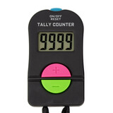 TOPTIE Electronic Hand Tally Counter, 4-Digit Add & Subtract Number Counter Clickers with Lanyard
