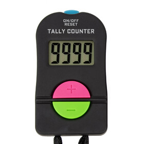 TOPTIE Electronic Hand Tally Counter, 4-Digit Add & Subtract Number Counter Clickers with Lanyard