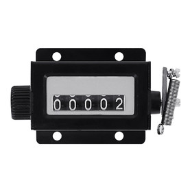 TOPTIE Mechanical Tally Counter, 5 Digit Resettable Manual Pull Stroke Counter for Machine