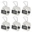 TOPTIE 6 PCS Handheld Tally Counters, 4-Digit Mechanical Hand Counter Clicker, White Lap Number Counter for Golf Fish