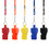 TOPTIE 2 PCS Pealess Whistles with Lanyard Emergency Safety Whistles for Sports Lifeguard Survival