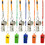 TOPTIE 5 PCS Plastic Whistles & 5 PCS Metal Whistles with Lanyards for Sports Referees Coaches