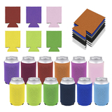 Muka 25 Pcs Neoprene Blank Can Cooler Sleeves, Soft Insulated Reusable 12oz Beverage Cup Sleeves, 16oz Sublimation Beer Can Cooler Sleeves for Weddings, Parties and HTV Projects