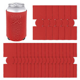 Aspire 25 Pcs Unsewn Can Cooler Sleeves for DIY Project, 12-16oz Neoprene Sublimation Blank Beverage Cup Sleeves, Soft Insulated Reusable Beer Can Holders for Weddings, Parties and HTV Projects