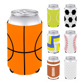 Aspire Sports Can Cooler Sleeves, 12-16oz Neoprene Funny Beverage Cup Sleeves, Soft Insulated Reusable Beer Can Holders