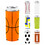 Aspire Soccer Slim Can Cooler Sleeves, 12oz Neoprene Skinny Tall Beer Can Holders, Insulators For Sports Events