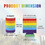 Aspire 25 Pcs Rainbow Pride Can Cooler Sleeves, 12-16oz Neoprene Soft Reusable Regular Beverage Can Sleeves