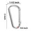 GOGO 240PCS Carabiners Keychain Clip Wholesale, 3 Inch Heavy Duty Metal Spring Snap Carabiner Hook