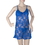 Women's Feminine Blue Lace Chemise & Thong Set, Valentine's Gift, S Size