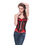 Muka Red Black  Lingerie Corset With Lace Trim, Gift Idea