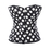 Black & White Polka Dot Fashion Boned Corset