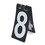 GOGO 6 Sets Baseball Scoreboard Numbers, 4 x 7 Inch Plastic Black Card with White Number, 0-9 Double Sides