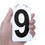 GOGO Waterproof Flip Scoreboard Numbers, 2.5 x 5 Inch, 0-9 Double Sides Black Number