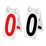 GOGO 2 Sets Tennis Score Keepers, 2.5 x 5 Inch, 0-9 Double Sides, Flip Plastic Number Cards