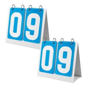 GOGO 2 Sets Portable Flip Scoreboard for Sports Game - Count from 00 to 99