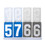 GOGO 4-Digital PVC Score Keeper Tabletop Scoreboard Portable for High School Match (Blue VS Red Card)