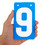 GOGO 4 Sets Number Cards, PVC Portable 0-9 Flip Scorekeeper, 3-1/8" x 5-1/2" - Grey