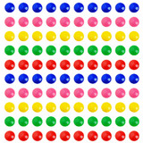 Officeship 100PCS Round Colored Magnets, School Whiteboard Magnets, Office Magnets, Fridge Magnets, 3/4