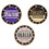 GOGO Set of 3 Metal Chip Poker Buttons - Small Blind, Big Blind and Dealer