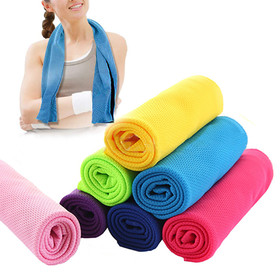 TOPTIE Sports Instant Cooling Towel for Workout, Fitness, Gym, Yoga, Travel, Camping - solid color