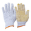 Durable Safety Working Gloves Dotted Firm Grip Gloves,Garden, Construction,Industry,Metal Work,Electricity Engineering Use, Cotton with PVC Dots, Price/Pair