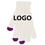 Custom Smartouch Knitted Texting Gloves, Soft Cashmere Warm Texting Gloves, 7 4/5"L x 4 4/5"W, Price/piece